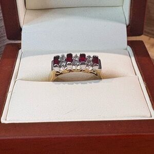 14K GF Red Gemstone Ring ❤️